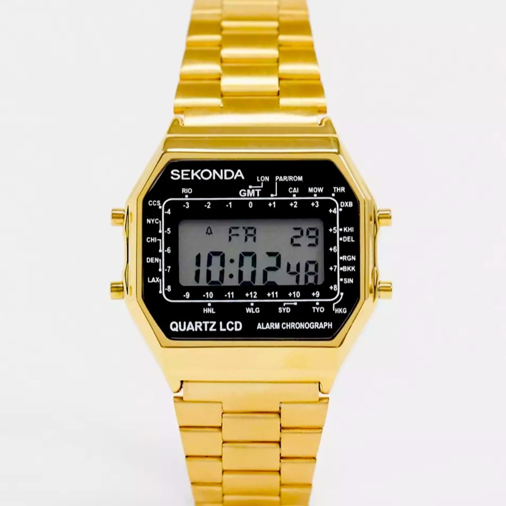 SEKONDA GOLD DIGITAL WATCH